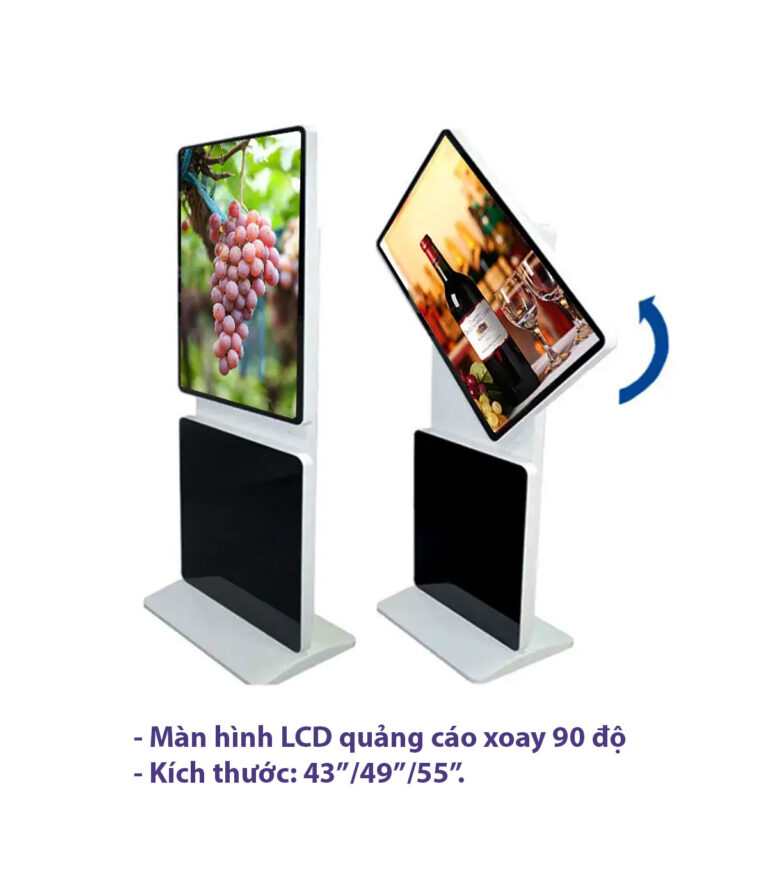 Màn hình quảng cáo LCD xoay 90°