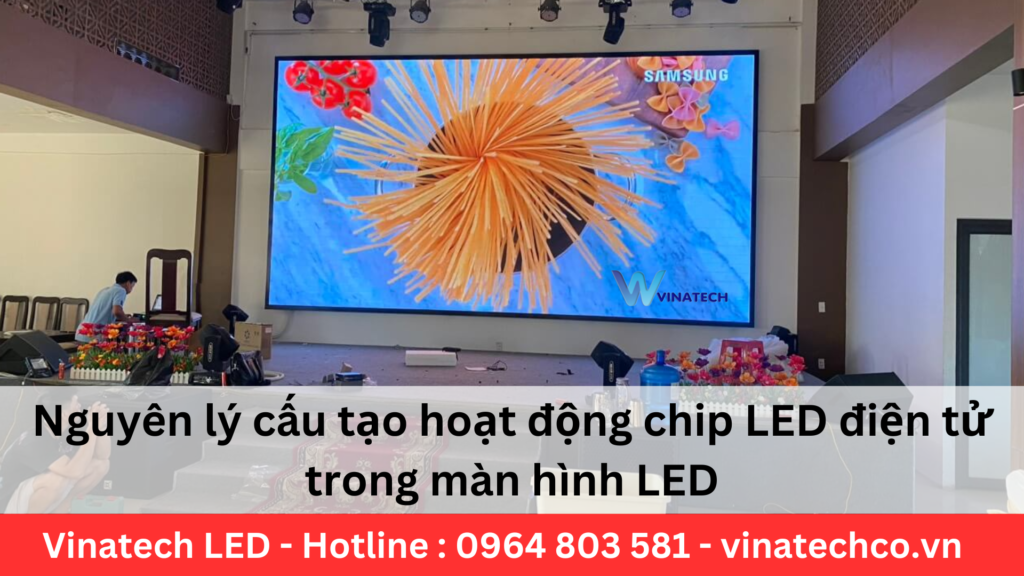 Nguyên lý cấu tạo hoạt động chip LED điện tử trong màn hình LED